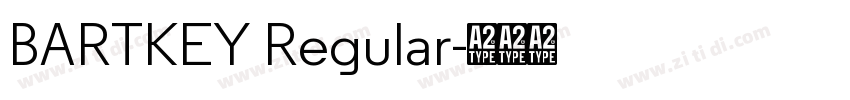 BARTKEY Regular字体转换